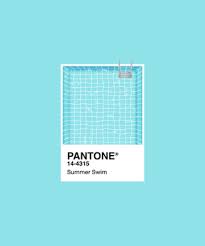 Summers Pantone Swimming Pool Blue Color Of The Year 2018 By Pantone 14 4315 With Graphic Illustration With Pantone Colour Palettes Pantone Palette Pantone