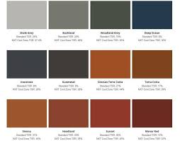 roof colour chart