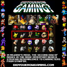 Star Fox Masks In Majora S Mask I Was Never Really Into Star Fox But This Is Pretty Cool Video Game Images Video Game Facts Legend Of Zelda