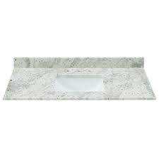 W bath vanity in white with granite vanity top in white with white basin. Granite Top Bathroom Vanity Wayfair