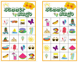 Summer Free Printable Bingo Cards For Kids Summer Bingo Game With Free Printables In 2020 Summer Bingo Summer Bingo Cards Bingo Cards Printable