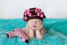 Newborn Curlers Wig Newborn Hair Curlers Hat Newborn Hair Stylist Hair Curlers Newborn Baby Hairstyles