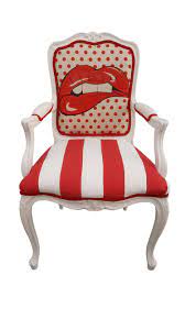 pop art armchair red lips funky chairs art chair pop art decor