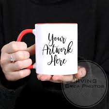 Download Red Handle Mug Mockup 11oz White Mug Mockup Woman Holding Mug Etsy Free Packaging Mockup Free Psd Mockups Templates Mockup Free Psd