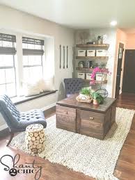 Club coffee table with 4 storage ottomans chocolate and beige it is a perfect piece of equipment designed especially for use in the living rooms. 30 Easy Diy Farmhouse Coffee Table Projects With Free Plans Joyful Derivatives