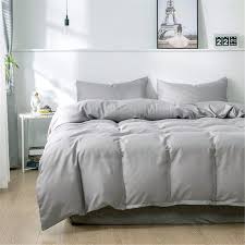 Soft Duvet Cover Set Solid Bedding Set Silver Gray Duvet Cover Etsy In 2020 Gray Bed Set Grey Comforter Bedroom Minimalist Bed