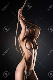 Naked Girl Posing With A Rope, Nude Stock Photo, Picture and Royalty Free  Image. Image 76423312.