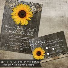 Sunflower Wedding Invitation Set Rustic Sunflower Country Wedding Invites Wood Grain Background Rustic Wedding Rustic Chic Printable Invite Rustic Sunflower Wedding Sunflower Wedding Invitations Wedding Themes Rustic