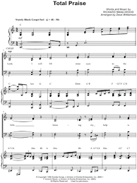 Richard Smallwood Total Praise Arr Dave Williamson Satb Choir Piano Choral Sheet Music In C Major Download Print Sku Mn0127606 Music notes for sheet music by richard smallwood: aud