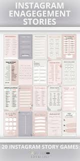 Instagram Engagement Stories 20 Canva Templates Instagram Etsy In 2020 Instagram Engagement Instagram Story Template Story Template