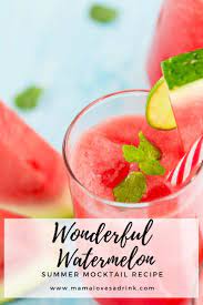 Wonderful Watermelon Mocktail Recipe Mocktails Watermelon Mocktail Recipe Summer Mocktail Recipes