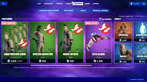 This page includes all of the featured and daily items, and the page is updated automatically at 12am utc. New Ghostbusters Bundle In Fortnite Item Shop Youtube