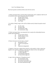 A lot of individuals admittedly had a hard t. Unit 4 Test Multiple Choice Sociology
