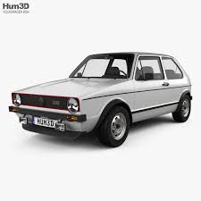 3d Model Of Volkswagen Golf Gti 1975 Volkswagen Golf Gti Golf Gti Gti