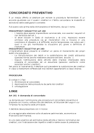267, giusto decreto del tribunale di. Concordato Preventivo Docsity