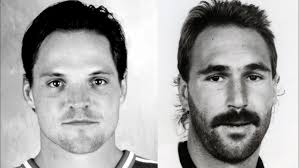 Ron Hextall swings stick at Jamie Reeve WHL Mar 7/84