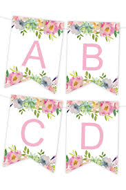 ✓ free for commercial use ✓ high quality images. Pink Floral Printable Banner Chicfetti