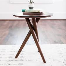 Turcotte 3 Legs End Table End Tables Side Table Wood Modern End Tables