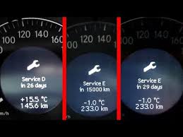 Mercedes W211 W219 Hidden Function Reset Service Reminder Reset Service D Indicator On Mercedes Youtube