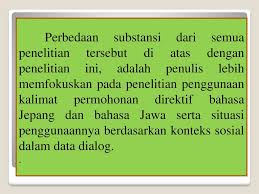 Ing ngisor iki conto conto iklan basa jawa arupa visul arupa gambartulisan. Latar Belakang Bahasa Jepang Dan Bahasa Jawa Merupakan Bahasa Yang Tidak Serumpun Bahasa Jepang Dan Bahasa Jawa Mengenal Ragam Biasa Dan Ragam Hormat Ppt Download