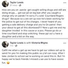 So, in other news, Taylor Lewis talks about how Courtland Rogers snitched  to get out of jail early, apparently is best friends with Tori Rhyne now. :  rTeenMomOGandTeenMom2