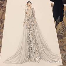 Bridal For My Client Sketching Draw Dress Drawing Bridal Weddingdress Fashion Fash Fashion Illustration Dresses Fashion Drawing Dresses Fashion Design