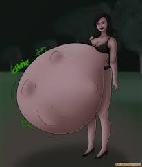 1girls belly big belly black hair bra breasts canon vore cleavage  ergos female female only huge belly humanoid kylothian large belly lingerie  men in black men in black ii