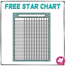Freebie Star Chart Free Class Behavior Chart Record