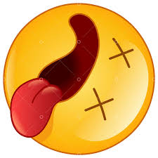 Often conveys excitement or hearty… 😝 squinting face with tongue. Dead Emoji Emoticon Lying On His Back With Open Mouth Tongue Out And Cross Eyes Graphic Vector Stock By Pixlr
