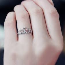 Having a promise ring custom made. Baroque Palace Style 925 Sterling Silver Inlay Ruby Retro Princess Crown Ring Crown Rings