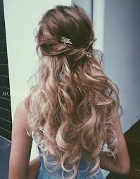31 Half Up Half Down Hairstyles For Bridesmaids Stayglam Down Hairstyles Long Hair Styles Bridesmaid Hair