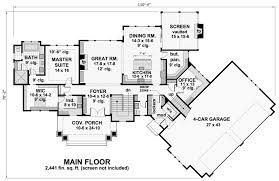 Find modern open floor plans, small 3&4 bedroom rancher homes w/basement & more! Spacious 4 Car Garage House Plans That Wow Dfd House Plans