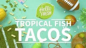 These baja fish tacos are cocooned in a warm corn tortilla garnished with crunchy cabbage, fresh pico de gallo, and creamy white sauce all finished with tangy lime. 20 Min Tropical Fish Tacos Youtube