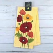 Check spelling or type a new query. Ritz Kitchen Towel Flowers Poppies Yellow Terry Cloth