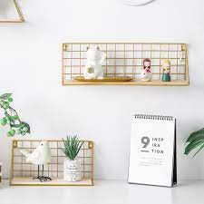 Black, white and gold decor is the perfect way to take the glam in your home up a notch. Nordic Style Metal Rectangular Black And Gold Wall Frame Wall Decoration Child Room Decoration Storage Rack Storage Shelf Wind Chimes Hanging Decorations Aliexpress