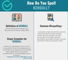 Is kendall a girl's name or boy's name? Correct Spelling For Kendall Infographic Spellchecker Net