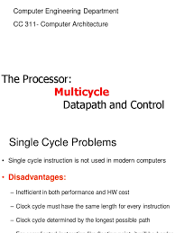 The clock cycle is the amount of time between two cycles. 65 25065 Cc311 2013 1 1 1 Multi Cycle Input Output Computing