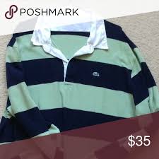 Black And Green Rugby Shirt Lacoste Rugby Shirt Size Xxl Green Blue Men S Lacoste Rugby Shirt 2xl Light Green Dark Blue Stripes Lacoste Shirts Polos Shirts Rugby Shirt Lacoste