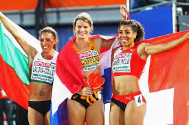 Looked around but didn't see anything about that. Mujinga Kambundji Swiss Speed Spikes