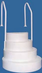 Wedding Cake Steps For Above Ground Pools From 620 00 Pool Steps Wedding Cake Pool Steps Backyard Pool Landscaping