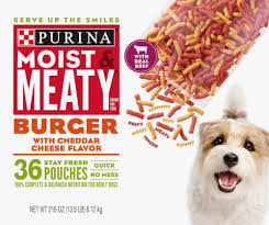 Purina Moist and Meaty Semi-Moist Dog Food Pouches Chopped Burger with  Cheddar Cheese, 36 ct