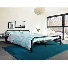 A queen platform bed frame with storage allows for easy organization in small bedrooms. Furniturer Metal Bed Frame 12 6 Modern Full Size Platform Bed Frames With Steel Slats Headboard Footboard Underbed Storage