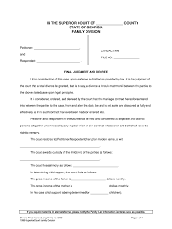Save over $1000 & time on your divorce. Ga Divorce Final Decree Long Form 1999 2021 Complete Legal Document Online Us Legal Forms