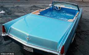 Maybe you would like to learn more about one of these? Hot Tub Wheels The Cadillac That S Been Converted Into A Mobile Pool Daily Mail Online