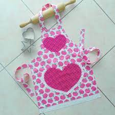 kids toddlers apron pink girls kitchen craft art play etsy polka dot aprons kids apron toddler apron