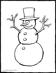 Schneemann Kiddimalseite