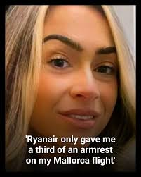 Becky says she knows it was a cheap flight, but she expected to at least  have a full armrest