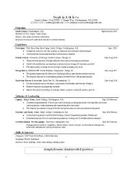 Formatting tips for your college/graduate cv. 50 College Student Resume Templates Format á… Templatelab