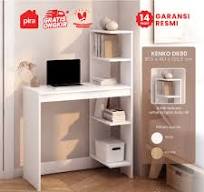 Pira Work - Kenko DK80 Meja Kerja / Meja Belajar dengan Rak Buku