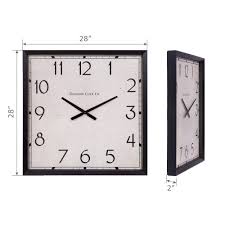 Check spelling or type a new query. Patton Wall Decor Patton Wall Decor 28 Black Modern Square Wall Clock Walmart Com Walmart Com